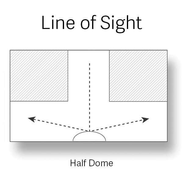 DuraVision Half Dome Mirror Norix