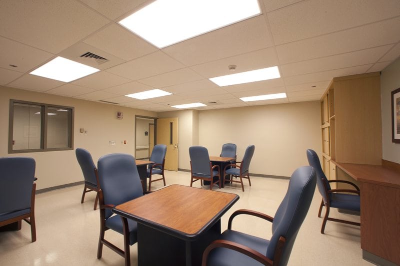 Madera X-Base Table in psychiatric hospital