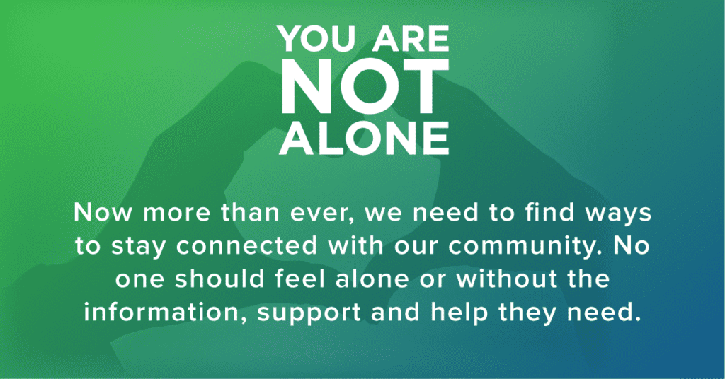 You Are Not Alone Mental Health Awareness Month
